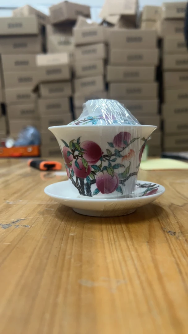 A002茶具单品三才盖碗