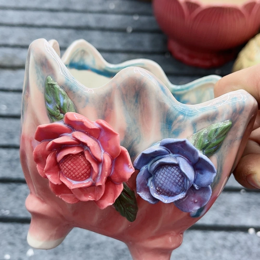 【闪购商品】陶瓷多肉绿植陶瓷花盆