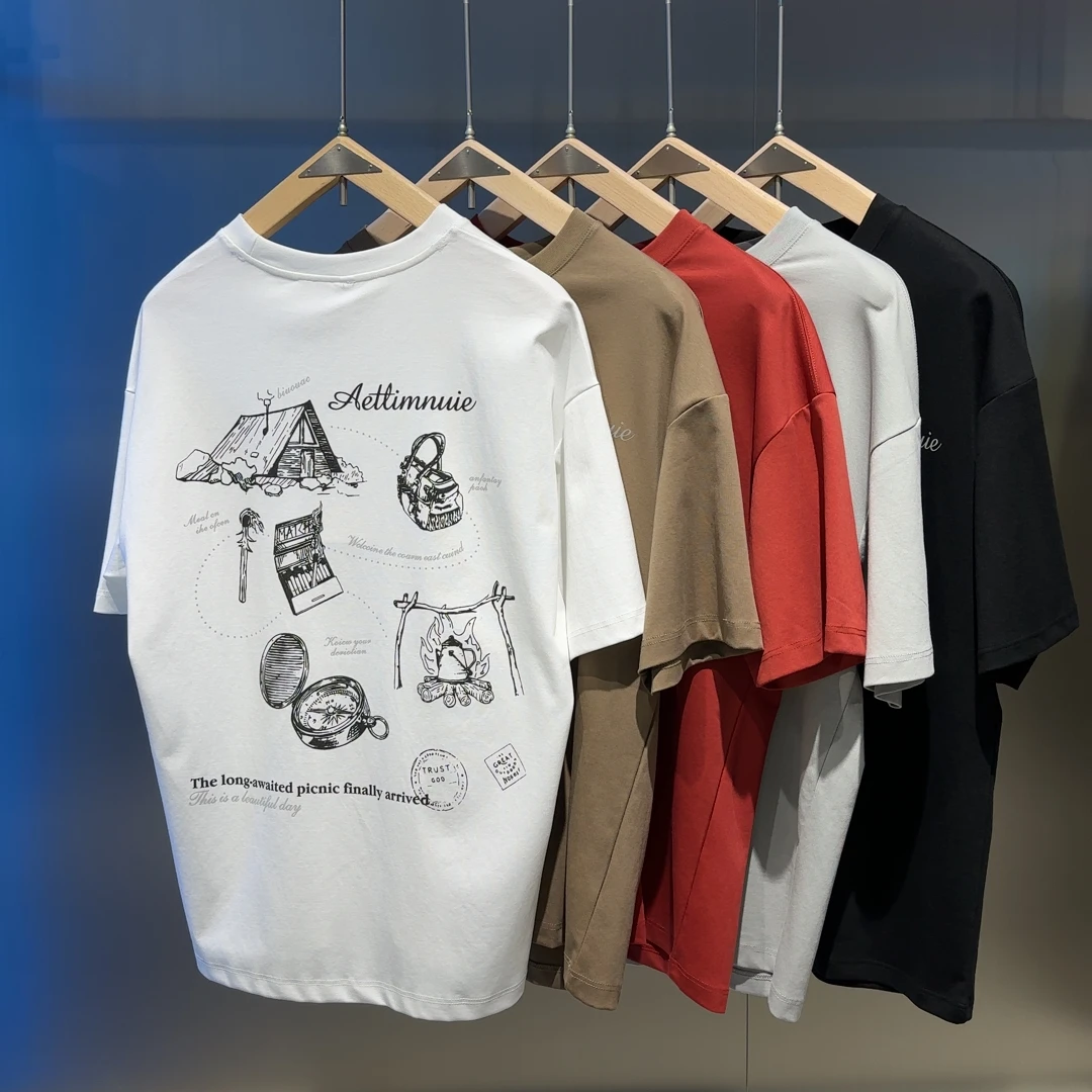 914 新款时尚百搭男女同款T恤 8856