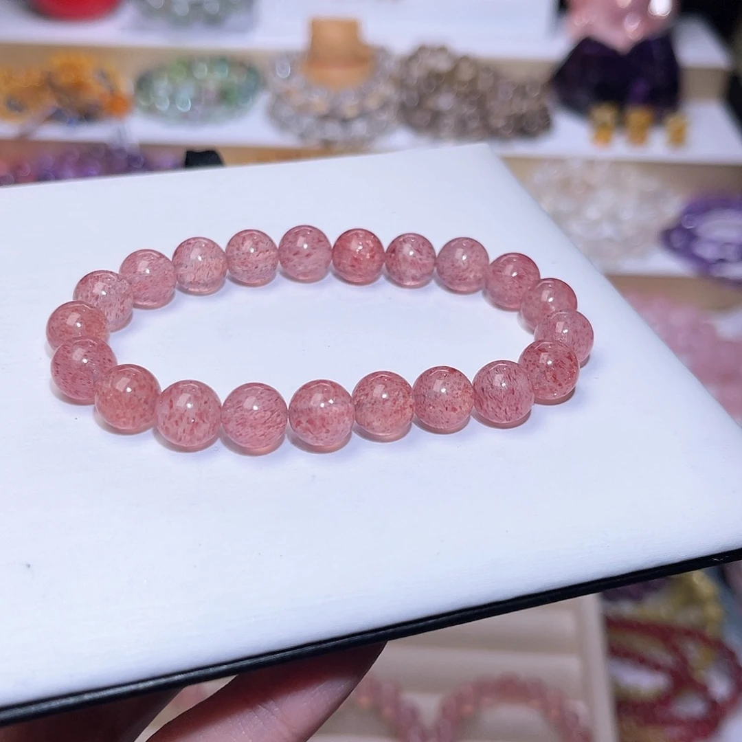 水晶手串未镶嵌忧****?天然水晶9mm