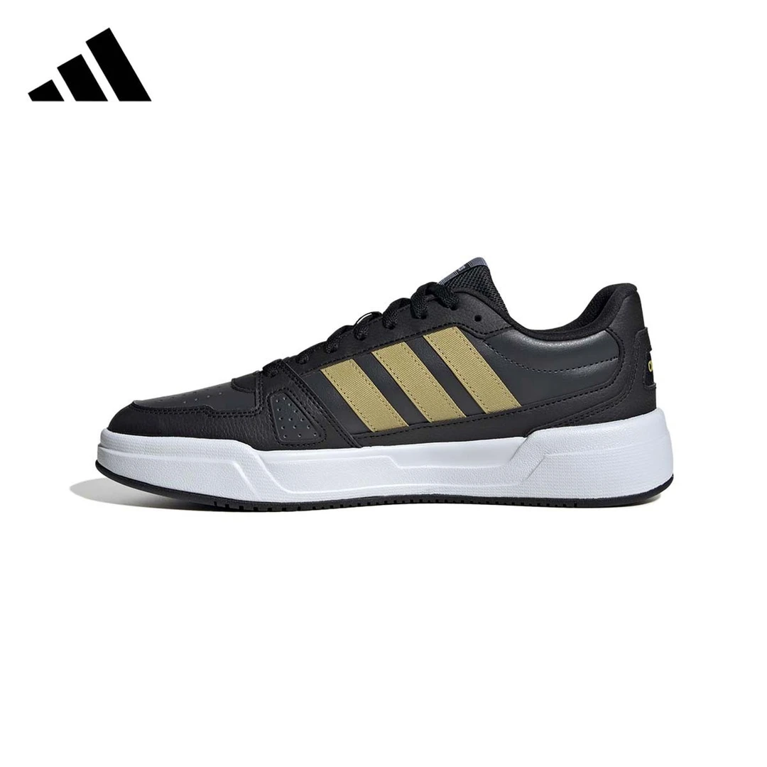 adidas/阿迪达斯板鞋男鞋流光风轻便运动休闲防滑增高黑色 JR5235