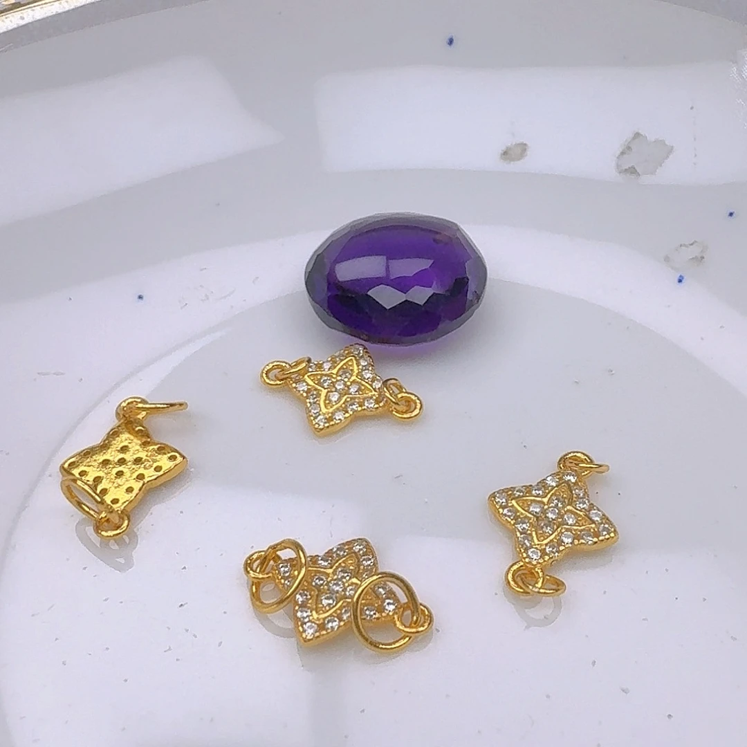 紫晶颈饰银S925镶嵌紫水晶925镶嵌140