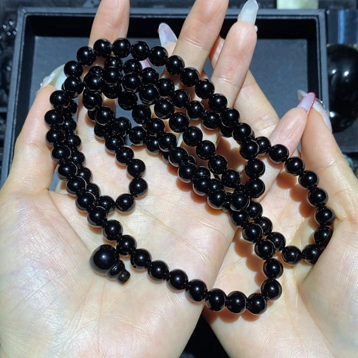 黑曜岩手链未镶嵌芸*阁