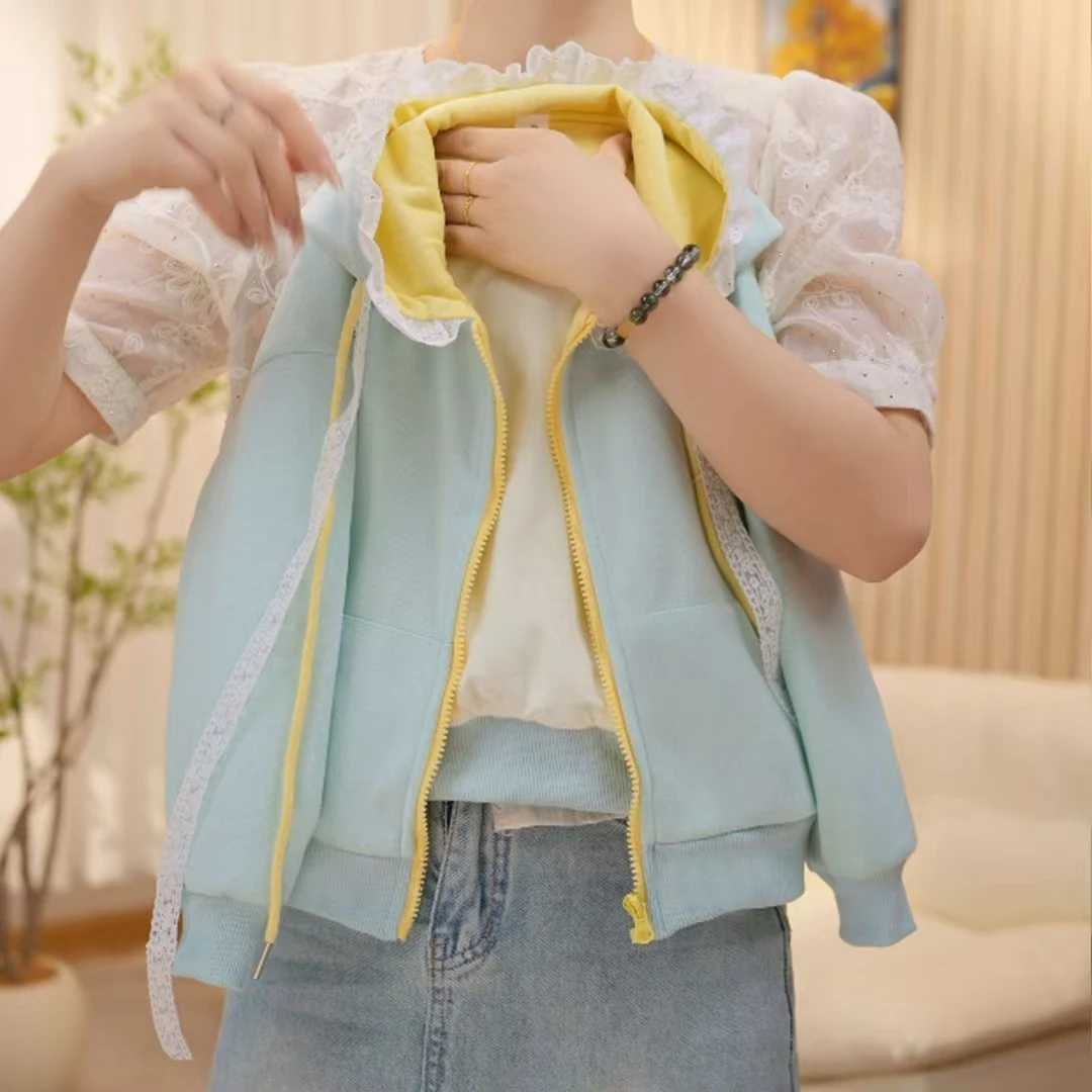 女童外套春秋款2025新款洋气女宝宝秋装开衫卫衣儿童秋季连帽上衣