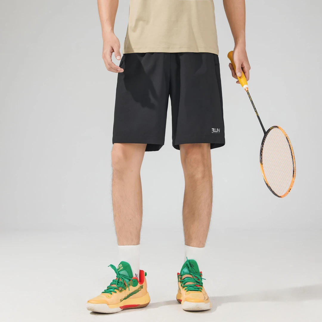 361°夏季冰丝凉感速干运动裤五分裤亲肤透气弹力舒适男士宽松短裤