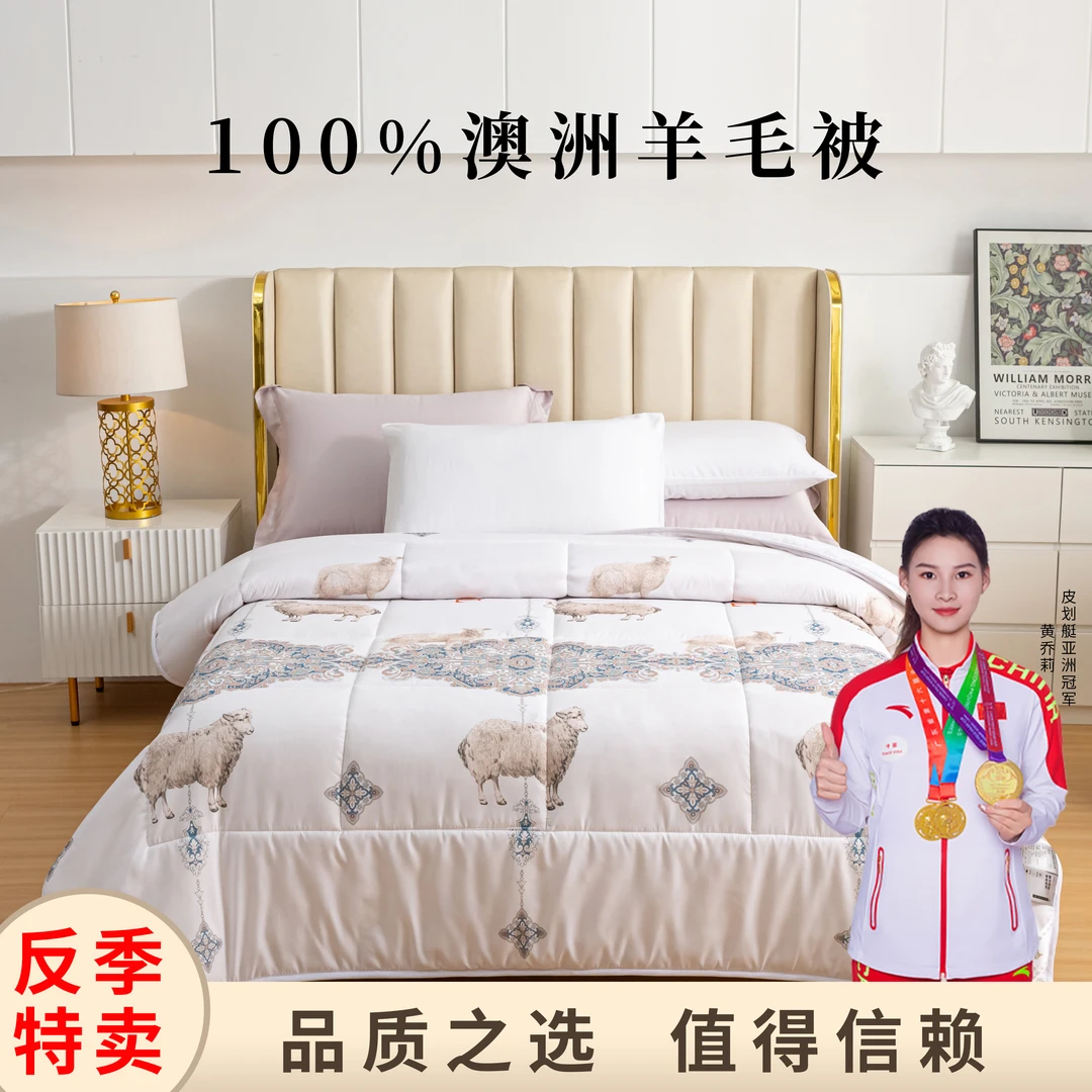 反季特卖「澳境」100%纯羊毛被