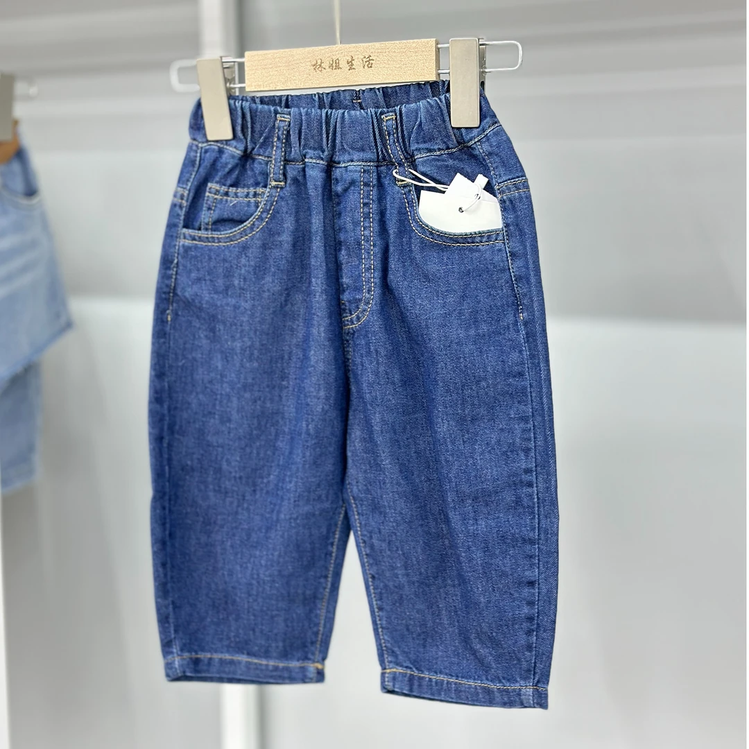 【林姐生活】痞帅儿童百搭牛仔裤2025新款时髦潮牌童裤