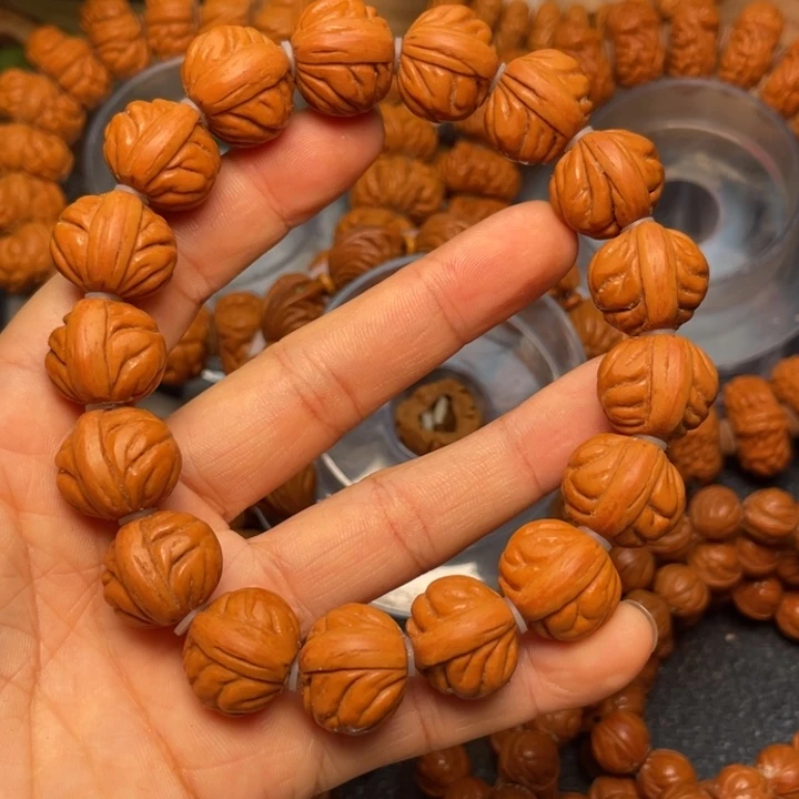 桃核手串龙纹桃核25