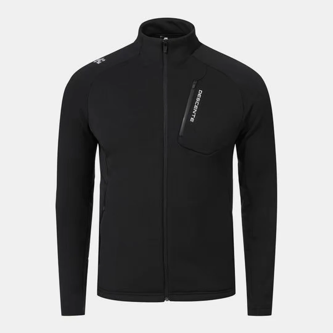 DESCENTE/迪桑特镭射印花立领抓绒加厚夹克外套 男女同款 TFTO2