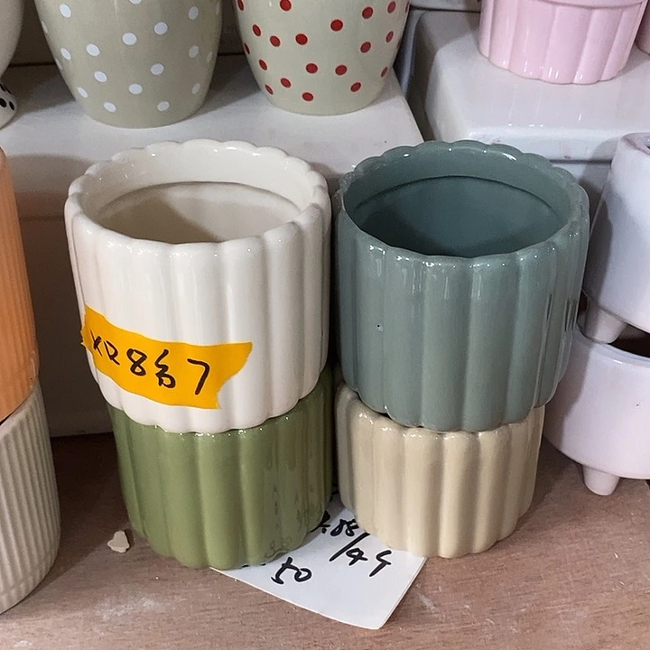 摆件陶盆有孔 微瑕介意勿拍