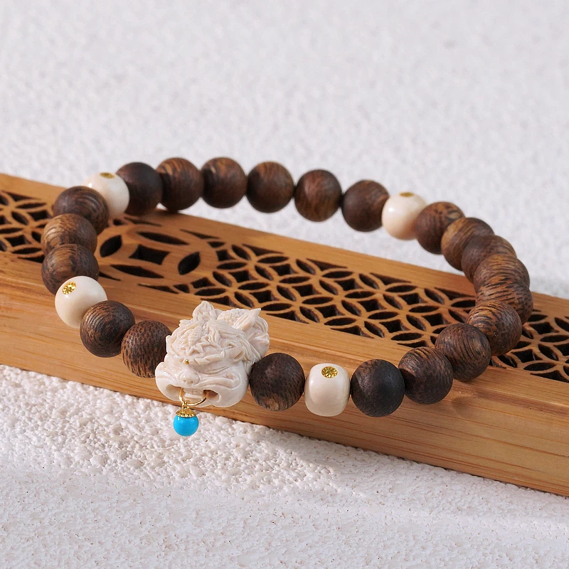 【《飞天貔貅》】 沉香手串 （多样性发其一）