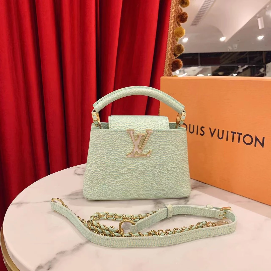 95新 LouisVuitton/路易威登 GGS丨Capucines mini芯片款37232438