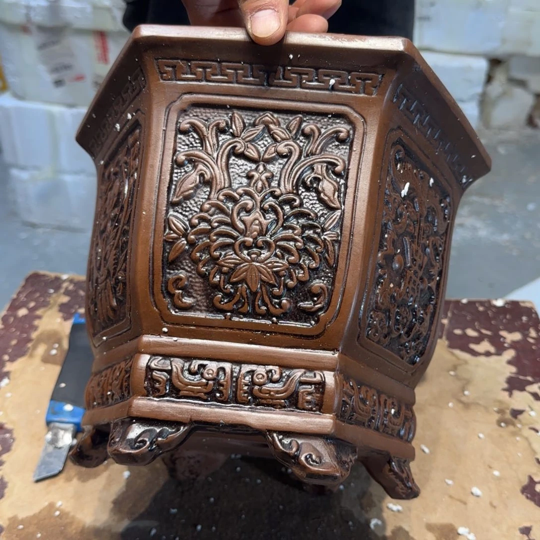 紫砂花盆口径27 23高度21