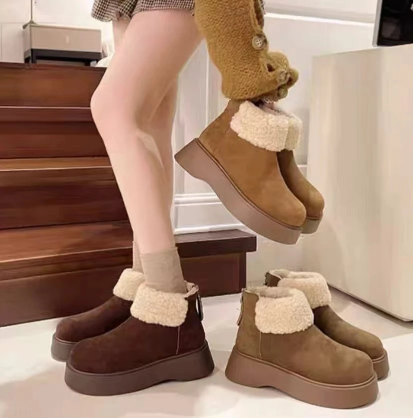 2024年秋冬新款切尔西加绒靴2811