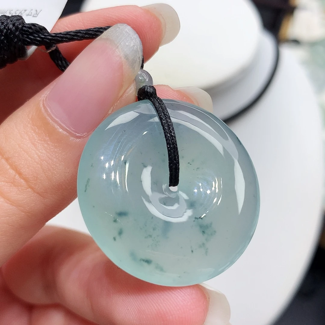 翡翠未镶嵌胸饰翡翠85，29.5/5.9