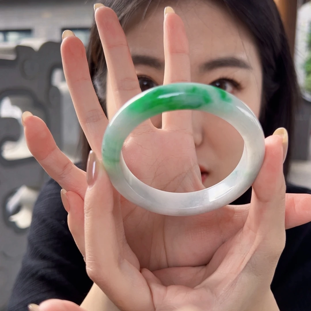 未镶嵌手镯翡翠天然缅甸翡翠A货手镯