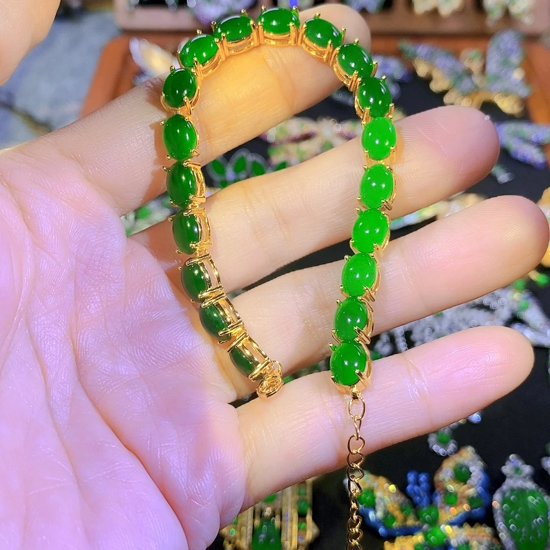 吊坠(不含链)银S925镶嵌翡翠丽*