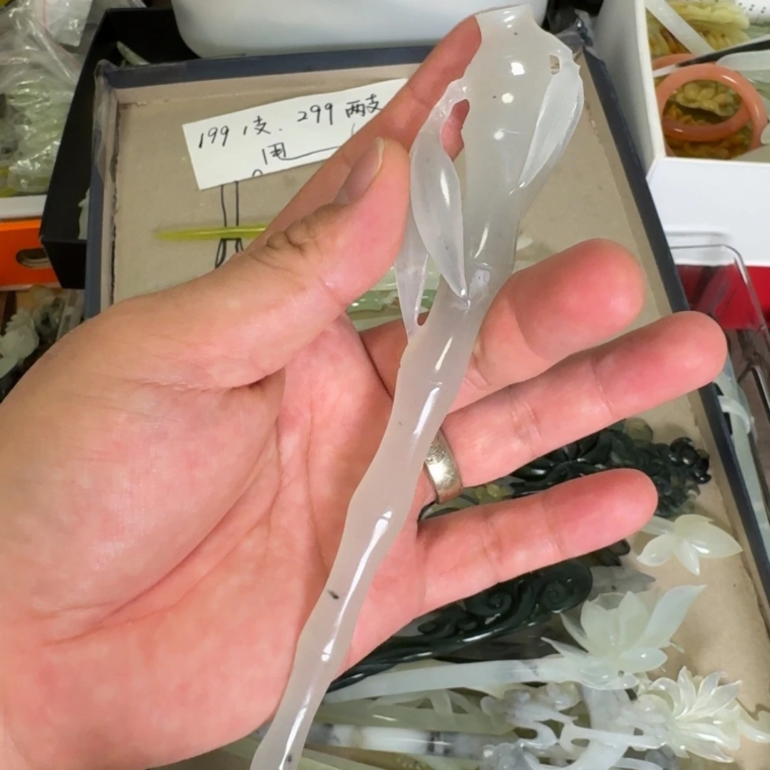未镶嵌蛇纹石玉发饰