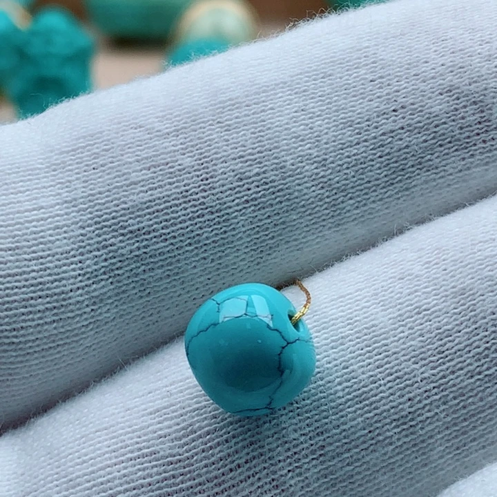 绿松石未镶嵌老型珠