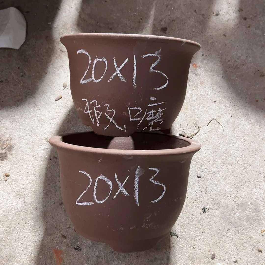 紫砂花盆宜兴紫砂花盆源头2只