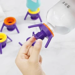 洗发水倒立式瓶盖沐浴露倒立挤压三角瓶盖倒置瓶盖倒液盖子三脚架