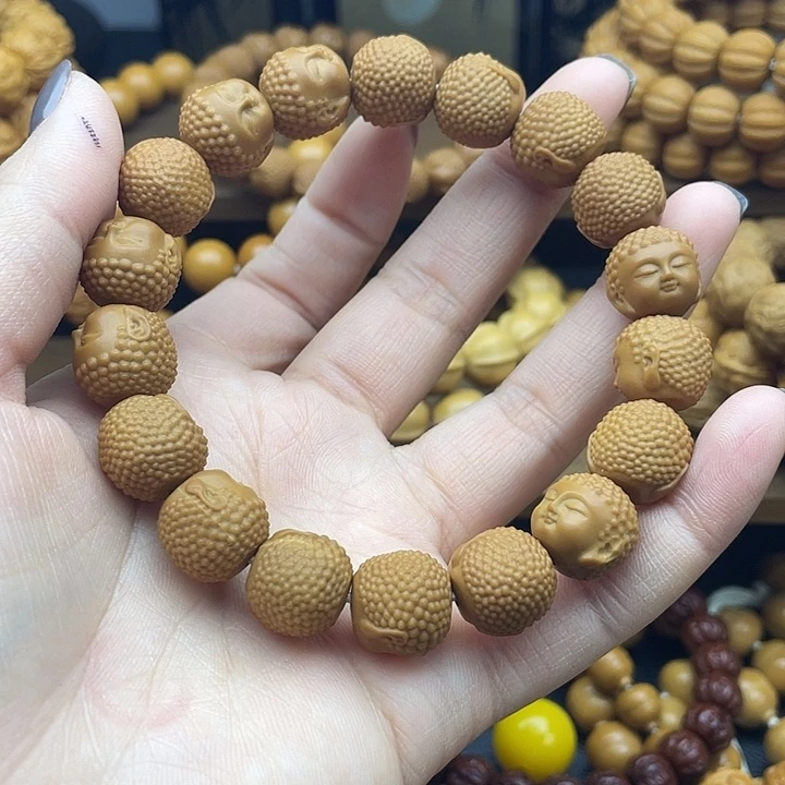 猴头核桃吊坠佛头