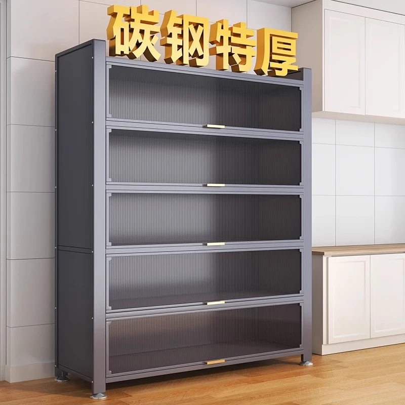 厨房置物架落地多层家用储物柜餐边柜多功能碗柜碗柜厨房收纳柜