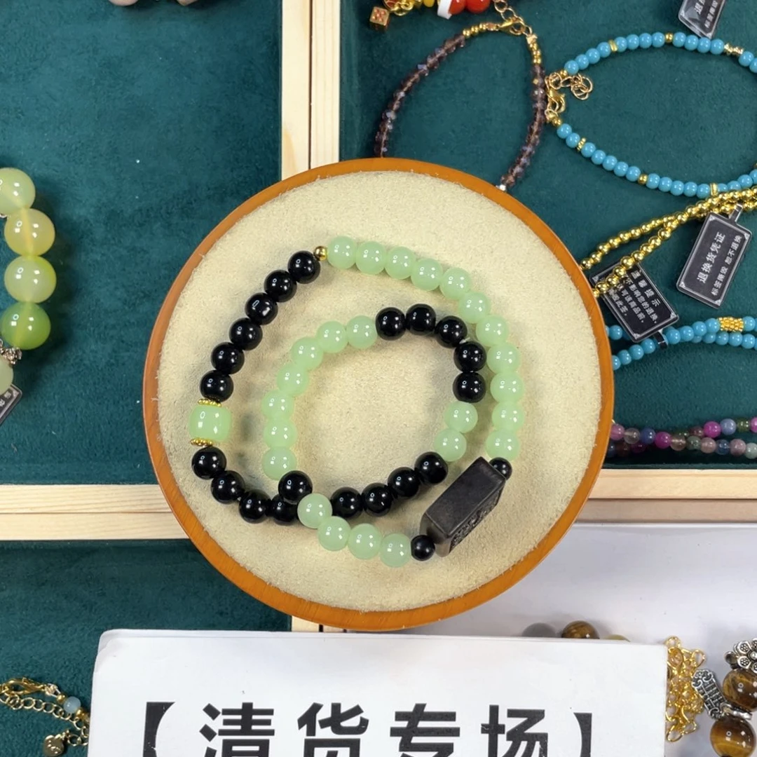 项链针钠钙石银S925镀金镶嵌