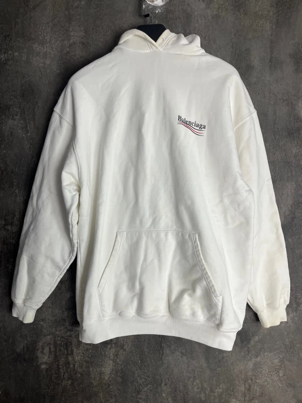 全新未使用 Balenciaga/巴黎世家 S码*1/白色可乐刺绣帽衫/02184