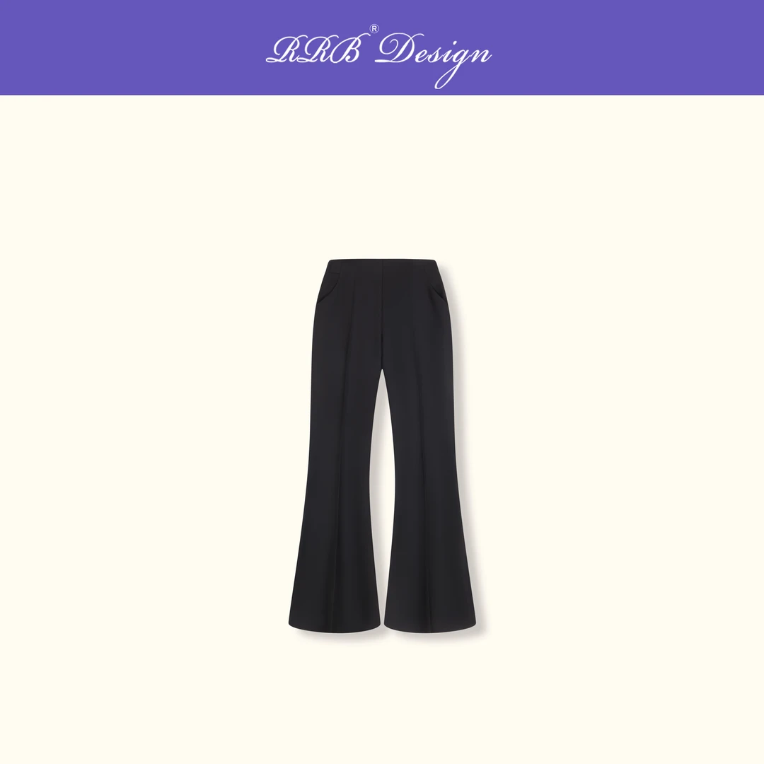 RRB Design「梨形神裤」微弹修身显瘦显腿直百搭高腰微喇裤