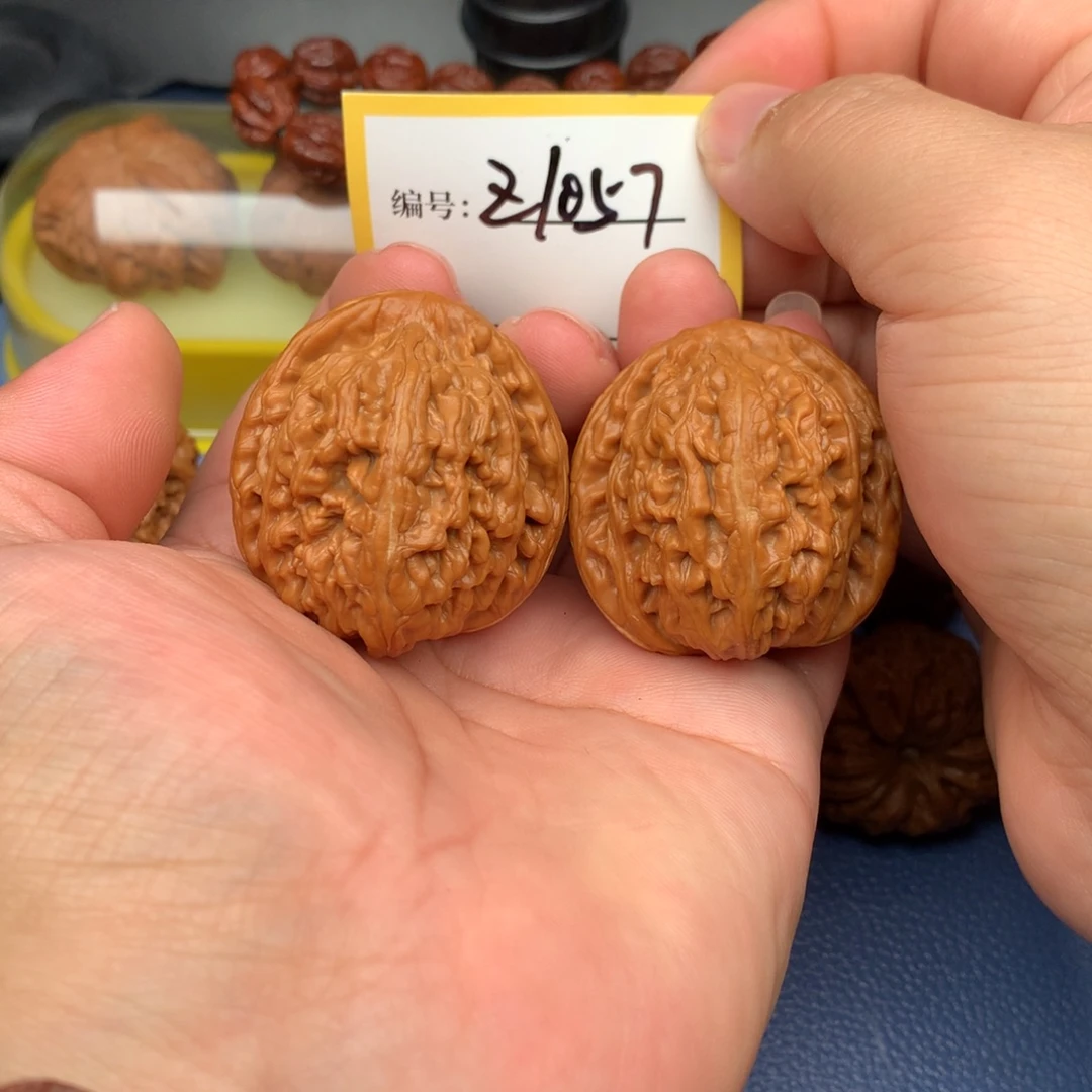 把件文玩核桃43红锦鲤1057