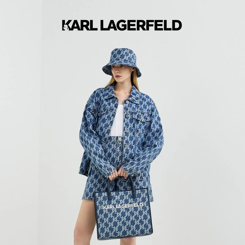 【星线好物】KARL LAGERFELDKL老花男女同款牛仔外套221L1804