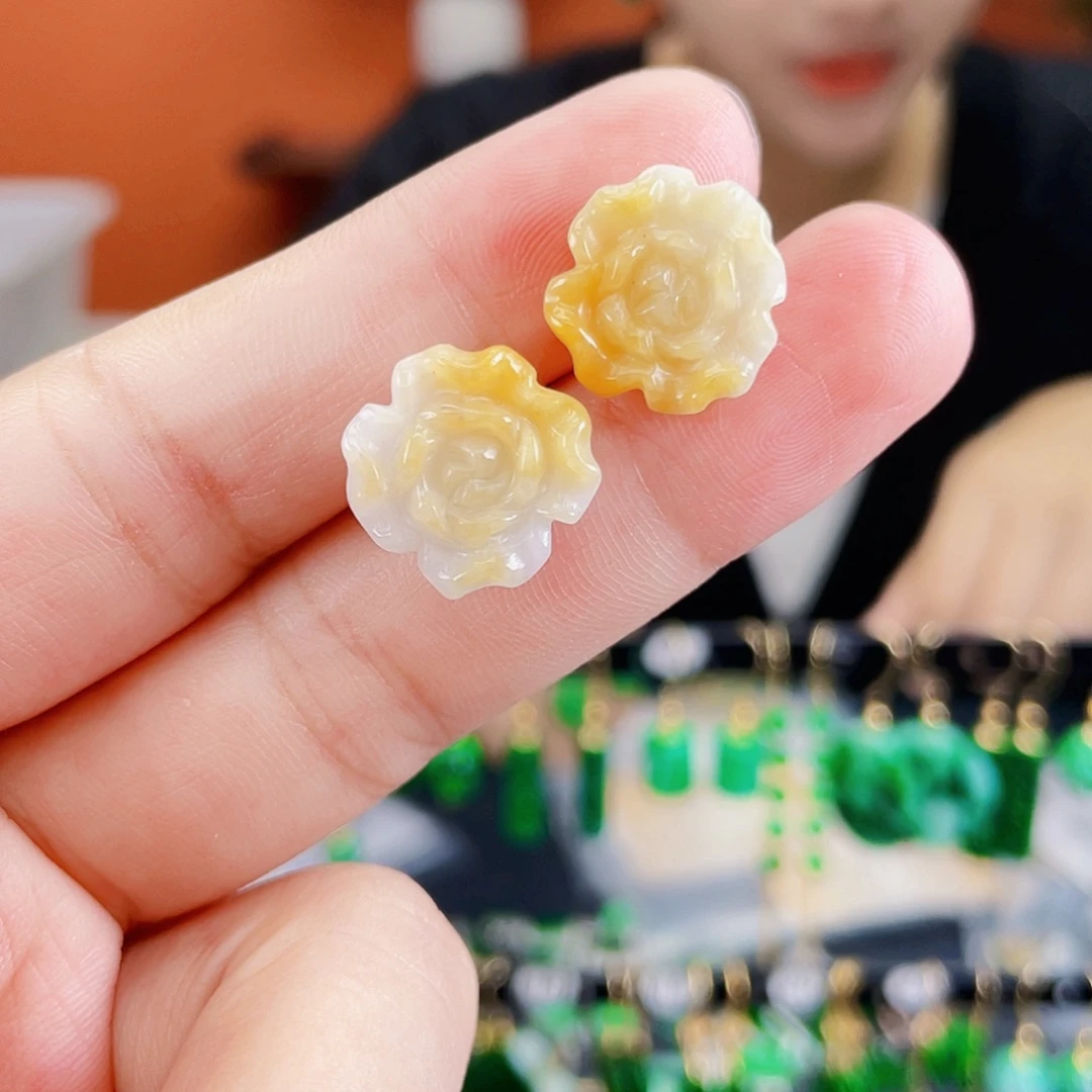 未镶嵌翡翠耳饰饰品