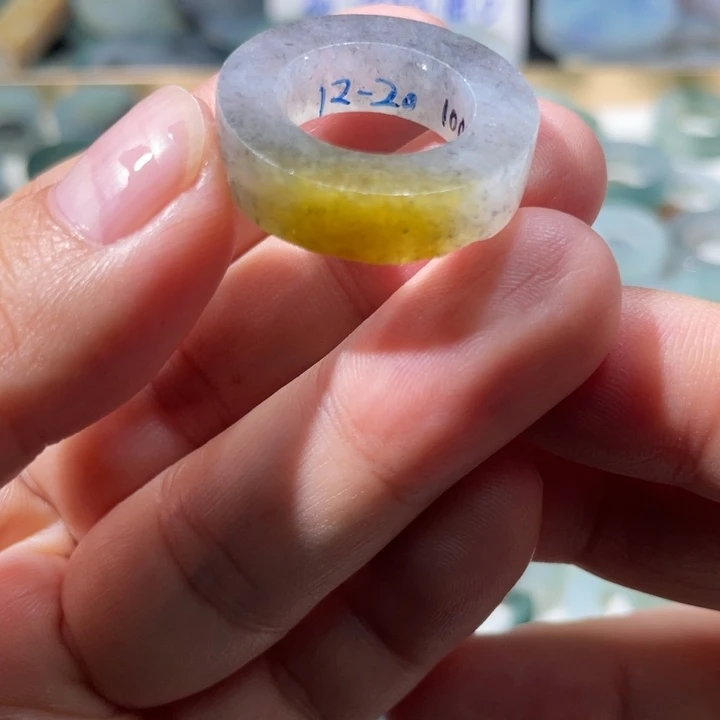 定制翡翠未镶嵌天然翡翠12-20冰黄乌鸡