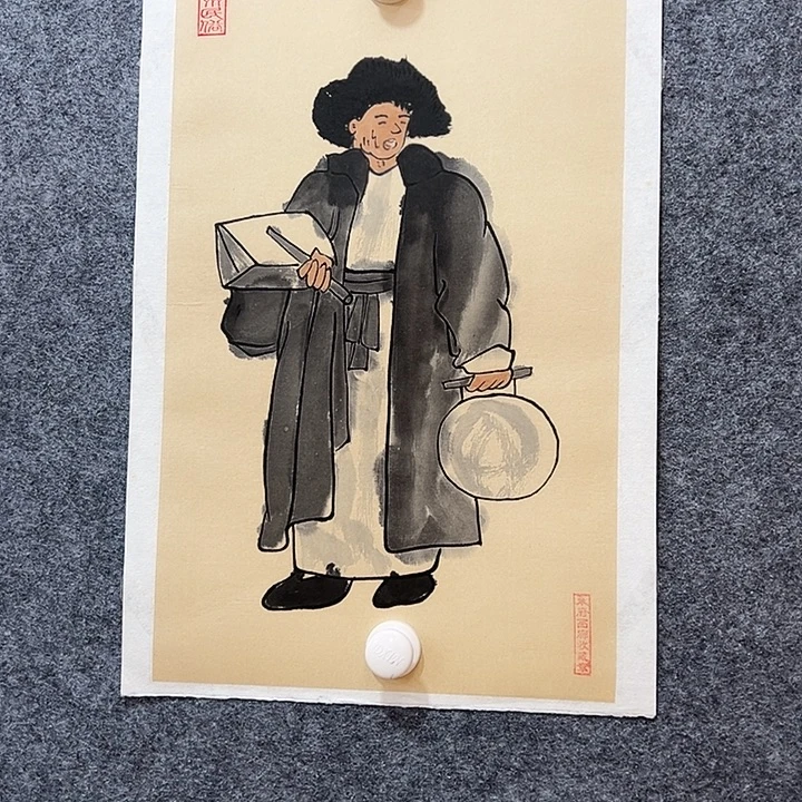 国画知鱼之乐纯手绘