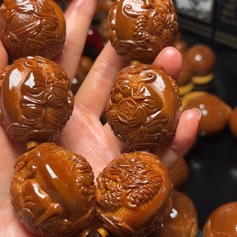 手串/手链橄榄核龙财