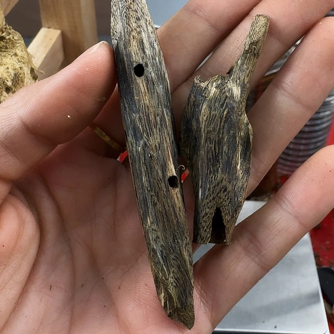 香料绿奇楠虫漏白棋9克