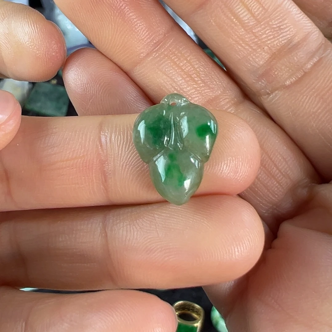 翡翠未镶嵌手镯天然翡翠挂件