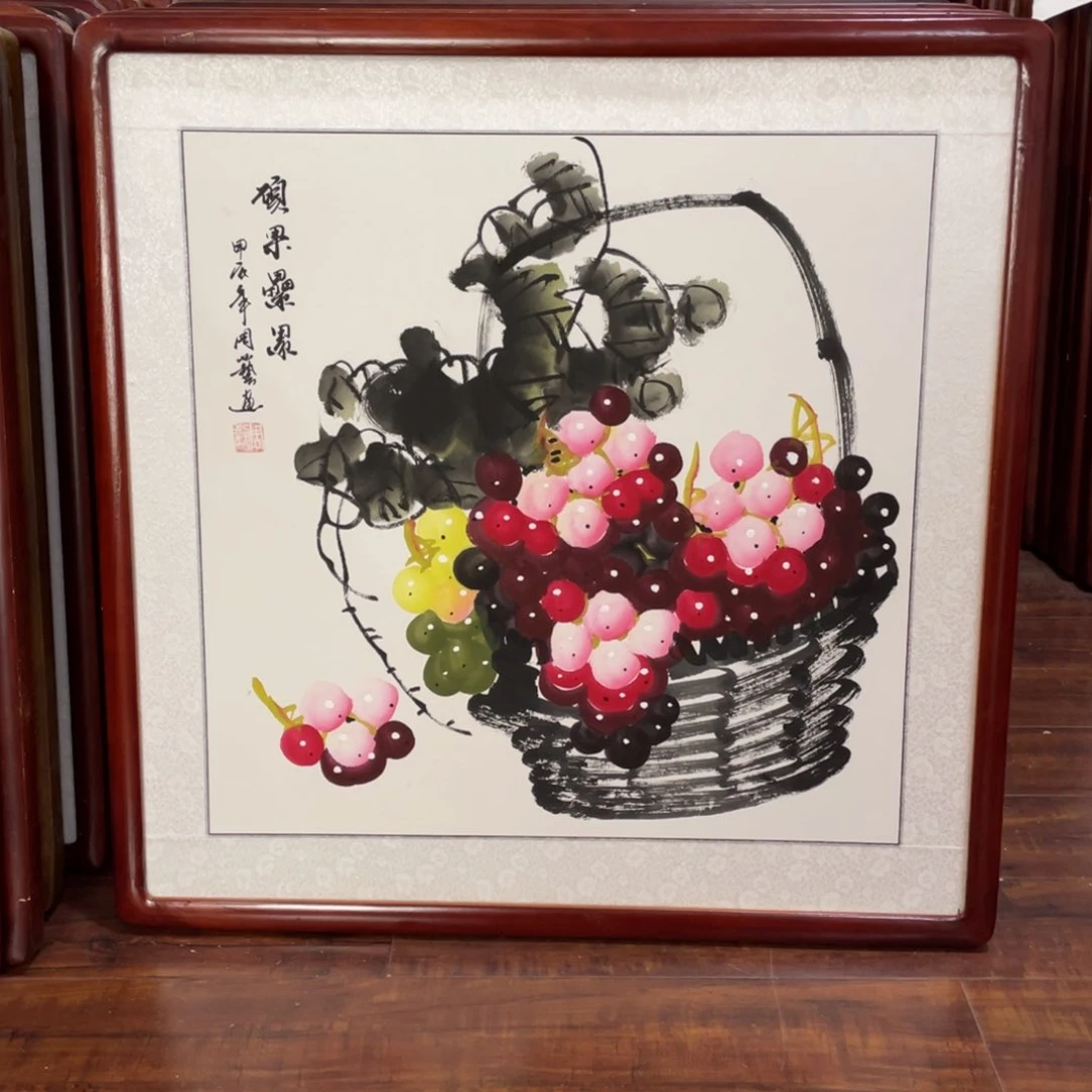 国画带框尺寸63*63厘米