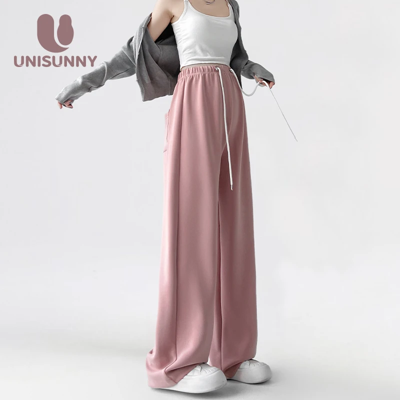 unisunny孕妇裤2025新款秋外穿打底裤秋冬加绒款直筒休闲阔腿长裤