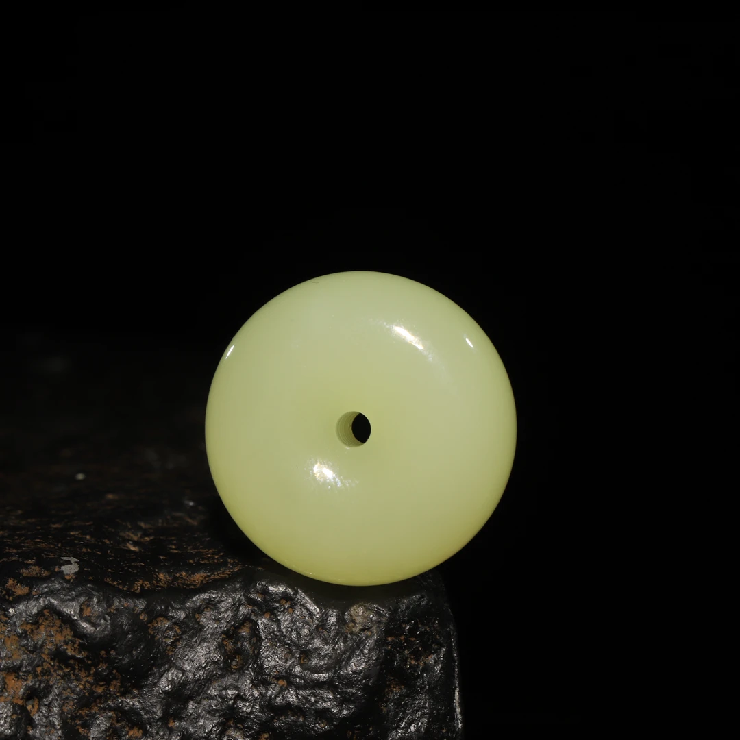 【汪氏精品】和田玉精品黄口平安扣 LQ0608019-F17 多样性发其一