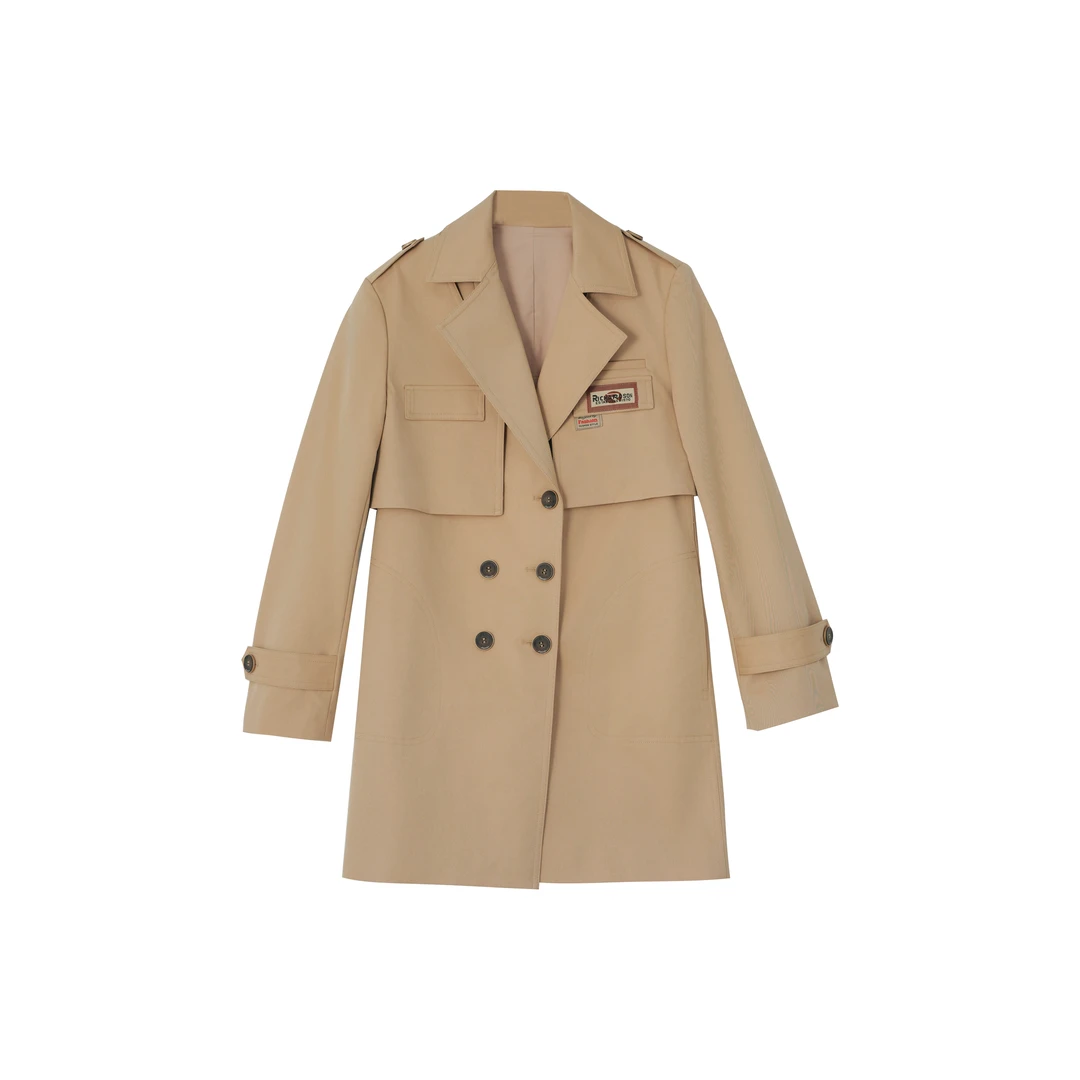 【她翼】春季长款外套百搭休闲时尚气质EF3243333241AB