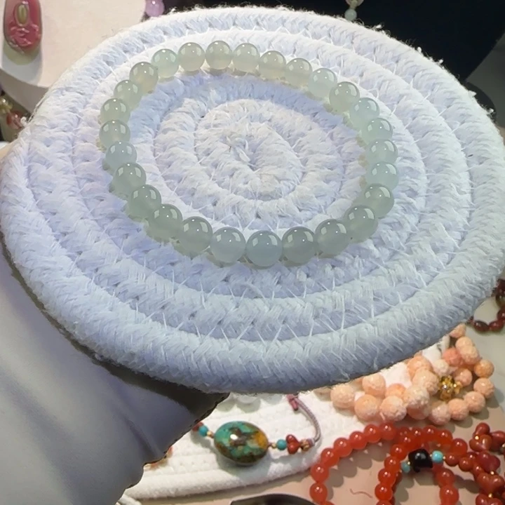 盐****翡翠未镶嵌手链21