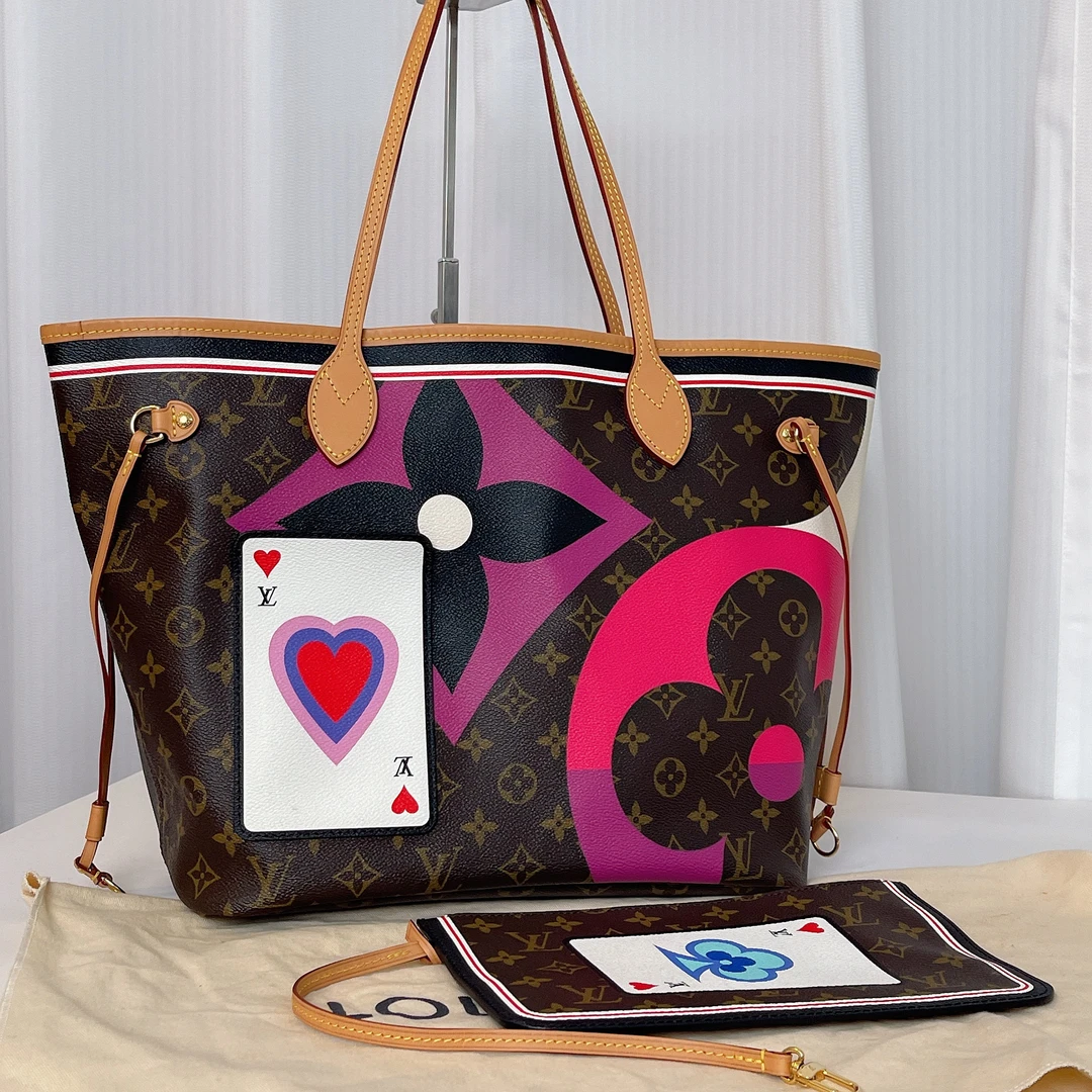 95新 LouisVuitton/路易威登 LV 扑克牌系列中号NF B458
