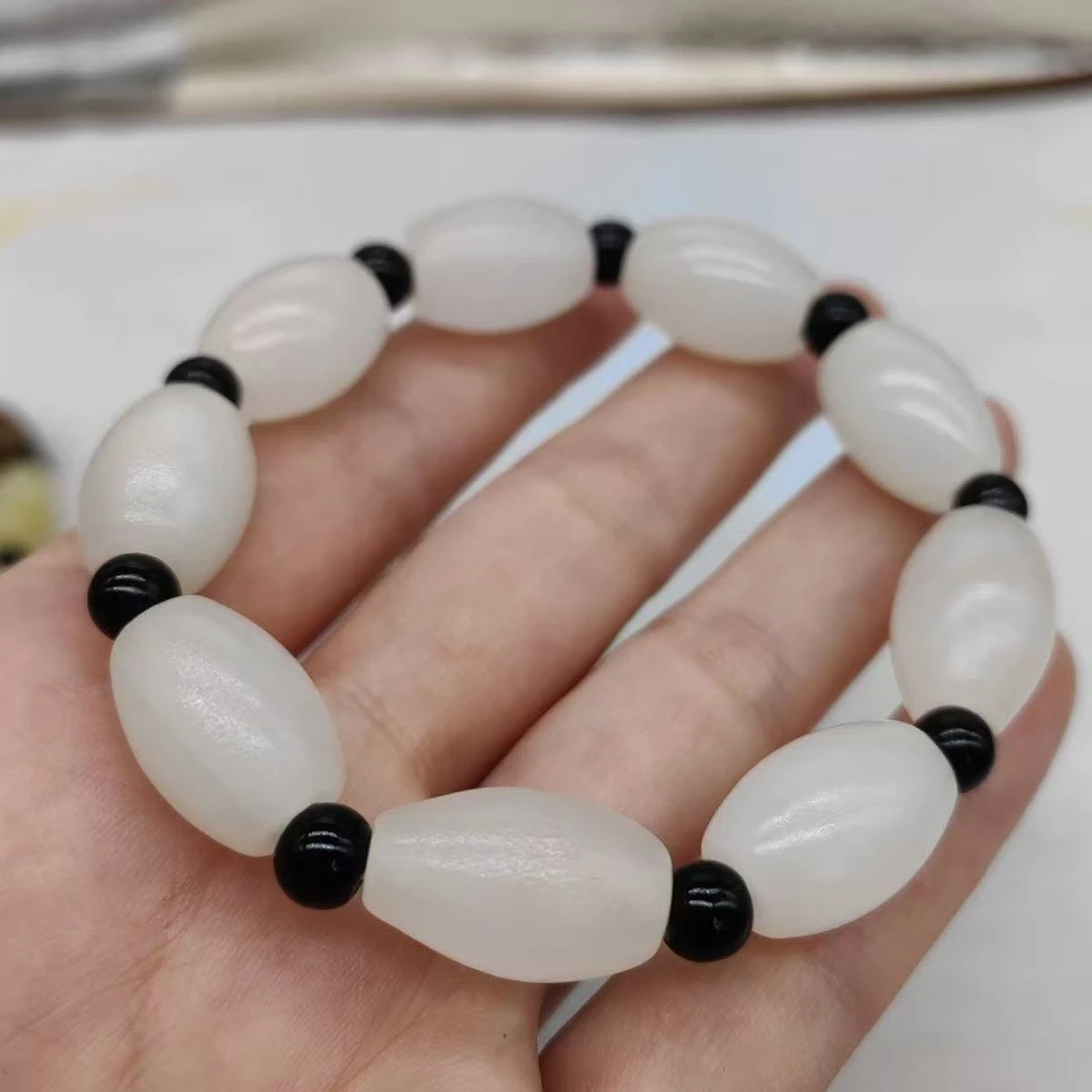 SY-001石英质玉单圈手串（微瑕）