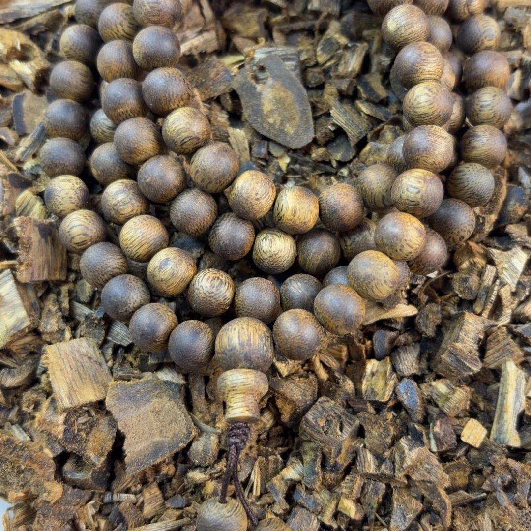 沉香沉香碎屑0.8圆珠多圈25克