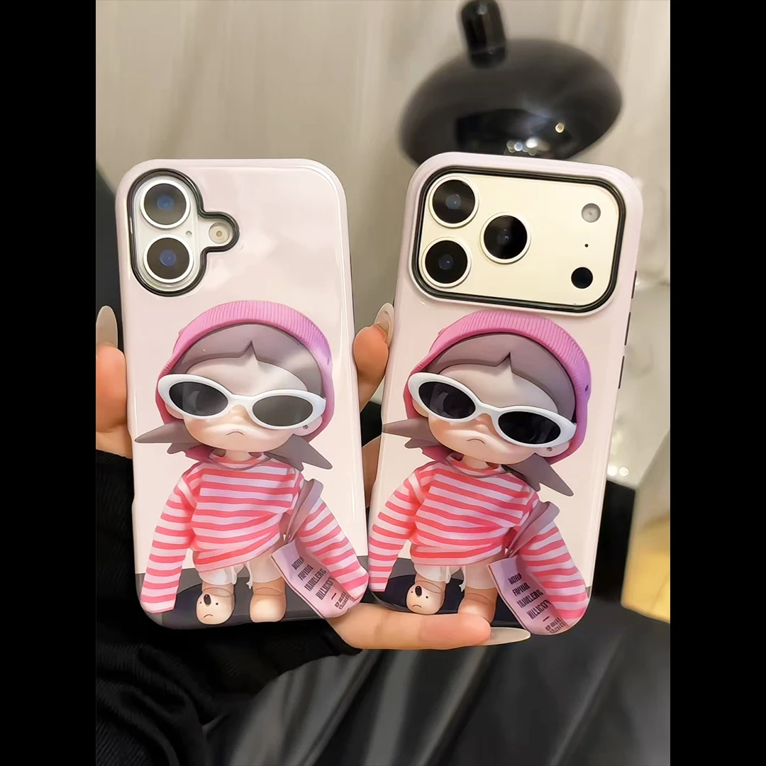 嘎子姐适用苹果17promax华为p70vivo小米oppo菲林二合一手机壳