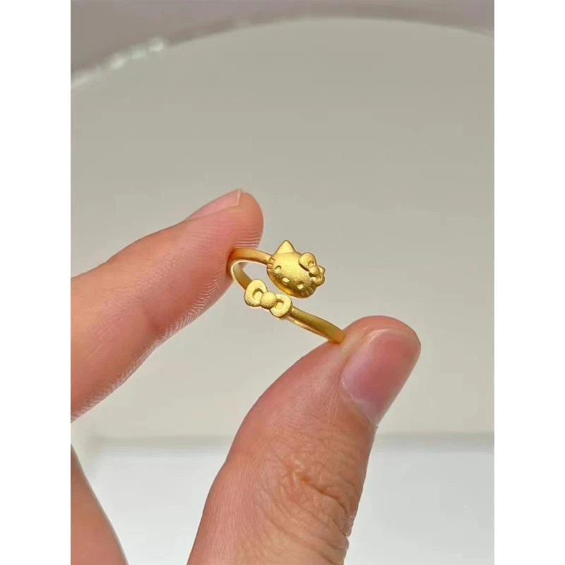 铜合金戒指 猫咪可爱风戒指311