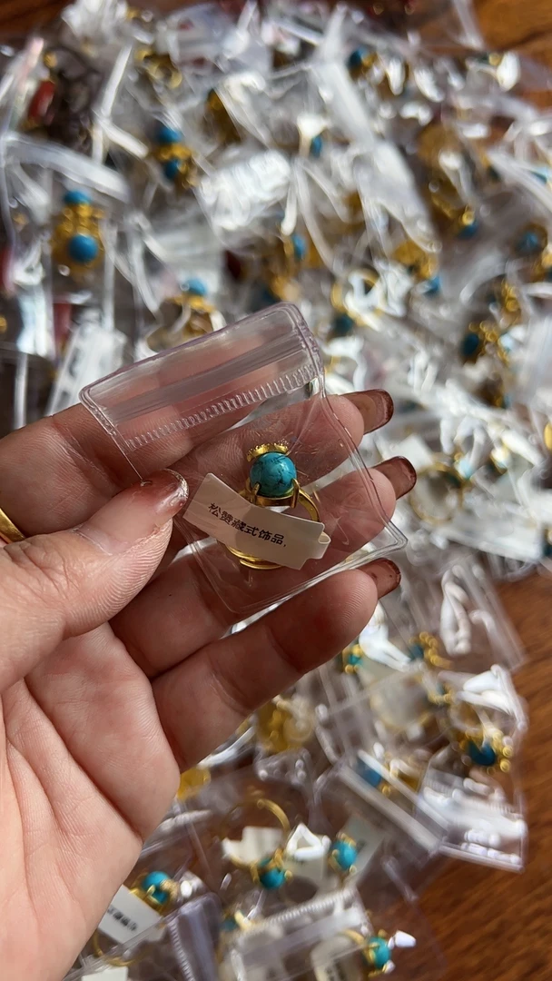 铜合金亚克力戒指 不掉色戒指，清库存，10号