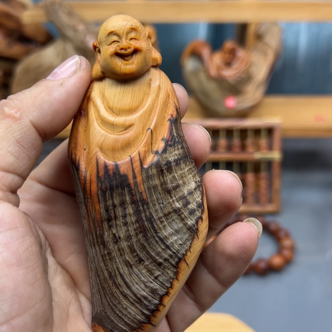 追***年木崖柏木摆件手把件